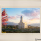 Cedar City Temple Time For Eternal Things Open Edition Canvas / 18 X 12 Frame L 19 25 Art