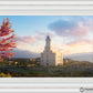 Cedar City Temple Time For Eternal Things Open Edition Canvas / 24 X 16 Frame C 23 3/4 31 Art