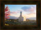 Cedar City Temple Time For Eternal Things Open Edition Canvas / 24 X 16 Frame D 23 31 Art