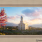Cedar City Temple Time For Eternal Things Open Edition Canvas / 24 X 16 Frame I 23 3/4 31 Art