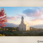 Cedar City Temple Time For Eternal Things Open Edition Canvas / 24 X 16 Frame L 23 31 Art