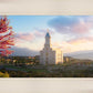 Cedar City Temple Time For Eternal Things Open Edition Canvas / 30 X 15 Frame L 22 37 Art