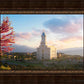 Cedar City Temple Time For Eternal Things Open Edition Canvas / 30 X 20 Frame A 40 Art