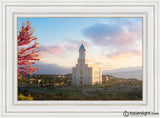 Cedar City Temple Time For Eternal Things Open Edition Canvas / 30 X 20 Frame D 28 1/4 38 Art