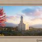 Cedar City Temple Time For Eternal Things Open Edition Canvas / 30 X 20 Frame I 27 3/4 37 Art