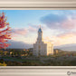 Cedar City Temple Time For Eternal Things Open Edition Canvas / 30 X 20 Frame W 26 3/4 36 Art