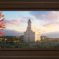 Cedar City Temple Time For Eternal Things Open Edition Canvas / 36 X 12 Frame E 18 3/4 42 Art