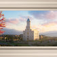 Cedar City Temple Time For Eternal Things Open Edition Canvas / 36 X 12 Frame W 18 3/4 42 Art