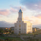 Cedar City Temple Time For Eternal Things Open Edition Canvas / 36 X 12 Print Only Art