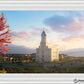 Cedar City Temple Time For Eternal Things Open Edition Canvas / 36 X 24 Frame V 31 3/4 43 Art