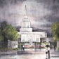 Refuge From The Storm - Idaho Falls Temple Open Edition Print / 20 X 16 Only Art