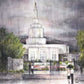 Refuge From The Storm - Idaho Falls Temple Open Edition Print / 7 X 5 Only Art